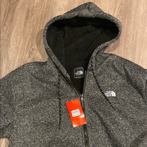 The North Face Men's Hooded Denali Fleece Jacket- Black Size XL NWT - Picture 2 of 9